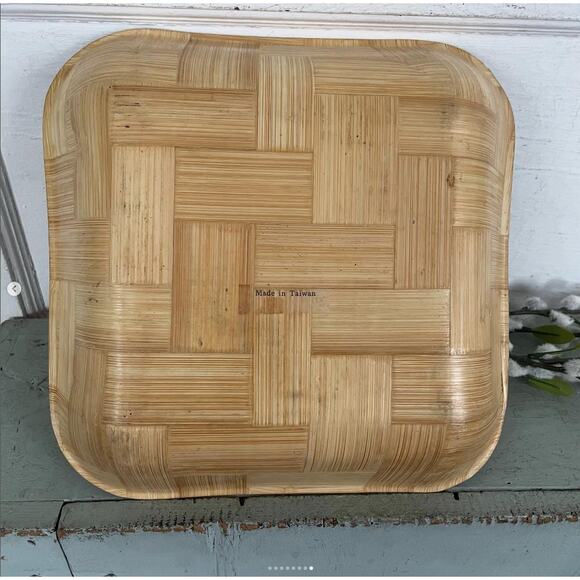 Vintage Florida Tray Bamboo Souvenir Wood Brown - Picture 8 of 8